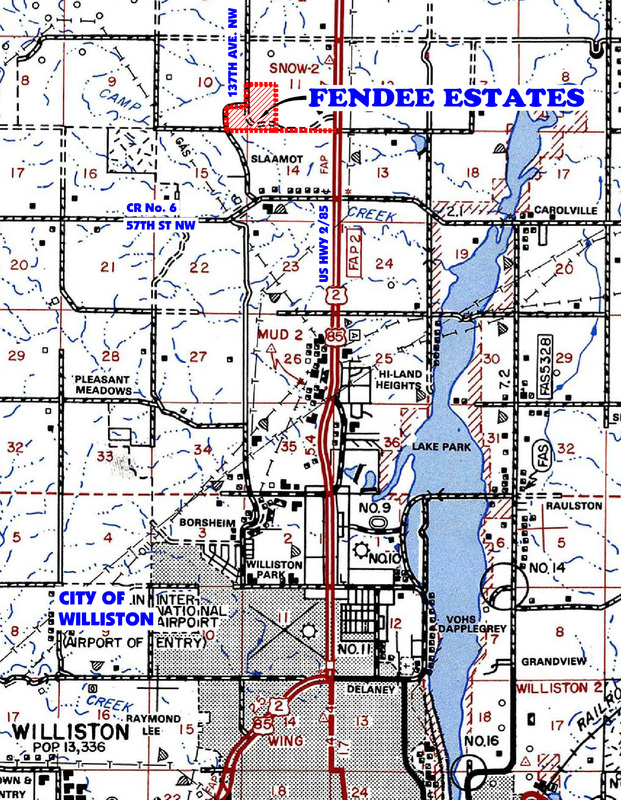 Fendee Estates Map